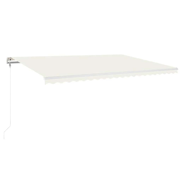 Copertină automată cu senzor vânt & LED, crem, 500x300 cm - WALTI WALTI