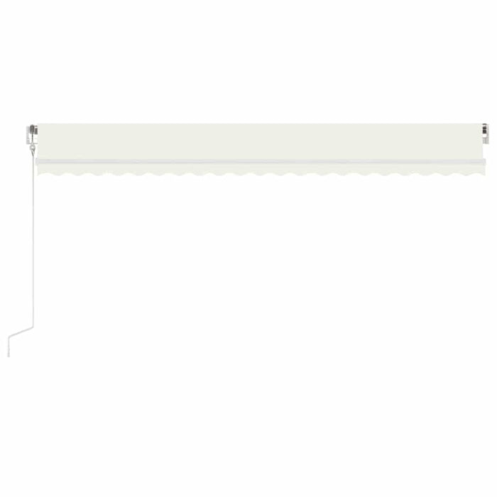 Copertină automată cu senzor vânt & LED, crem, 500x300 cm - WALTI WALTI