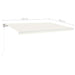 Copertină automată cu senzor vânt & LED, crem, 500x300 cm - WALTI WALTI