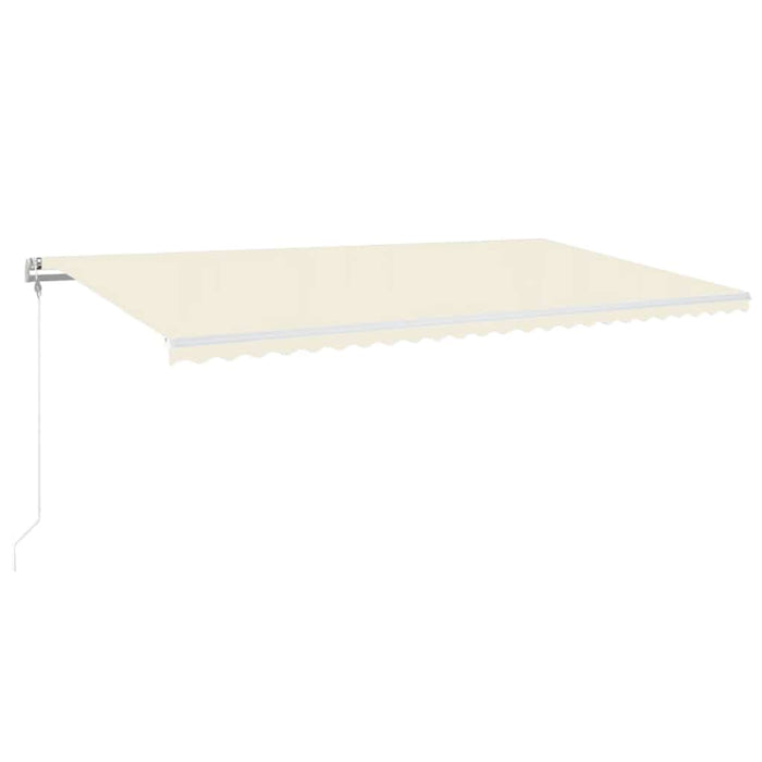 Copertină automată cu senzor vânt & LED, crem, 600x300 cm - WALTI WALTI