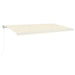 Copertină automată cu senzor vânt & LED, crem, 600x300 cm - WALTI WALTI