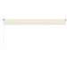 Copertină automată cu senzor vânt & LED, crem, 600x300 cm - WALTI WALTI