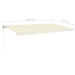 Copertină automată cu senzor vânt & LED, crem, 600x300 cm - WALTI WALTI