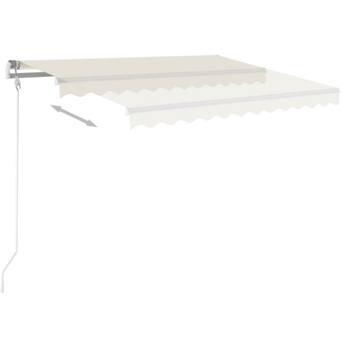Copertină retractabilă manual, crem, 400x350 cm - WALTI WALTI
