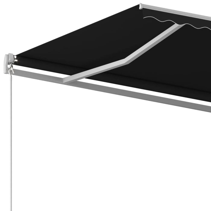 Copertină retractabilă manual, antracit, 400x350 cm - WALTI WALTI