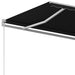 Copertină retractabilă manual, antracit, 400x350 cm - WALTI WALTI