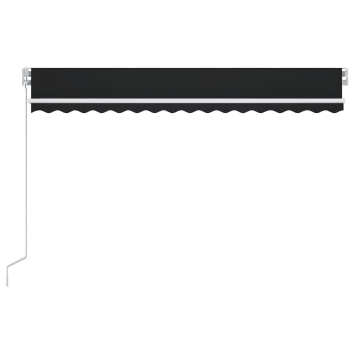 Copertină retractabilă manual cu LED, antracit, 400x350 cm - WALTI WALTI