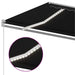 Copertină retractabilă manual cu LED, antracit, 400x350 cm - WALTI WALTI