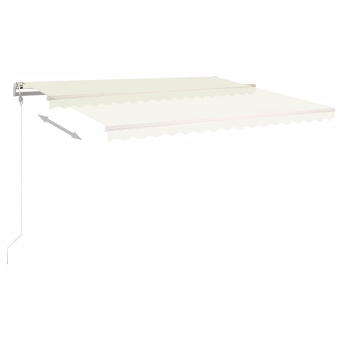 Copertină retractabilă automat, crem, 400x350 cm - WALTI WALTI
