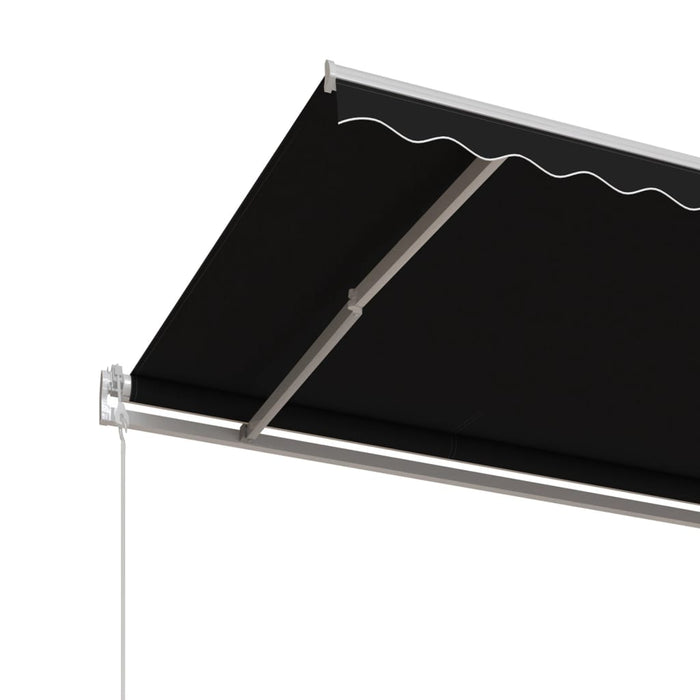 Copertină retractabilă automat, antracit, 400x350 cm - WALTI WALTI