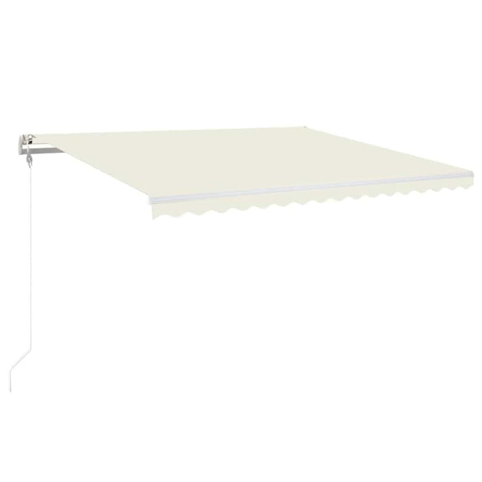 Copertină automată cu senzor vânt & LED, crem, 400x350 cm WALTI