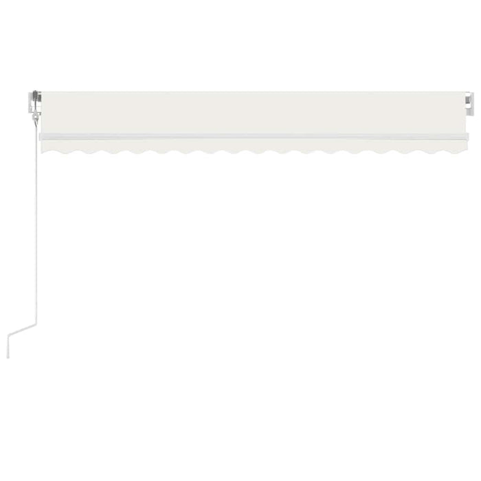 Copertină automată cu senzor vânt & LED, crem, 400x350 cm WALTI