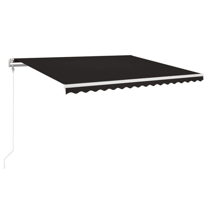 Copertină automată cu senzor vânt & LED, antracit, 400x350 cm - WALTI WALTI