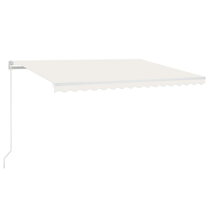Copertină retractabilă manual, crem, 450x350 cm - WALTI WALTI