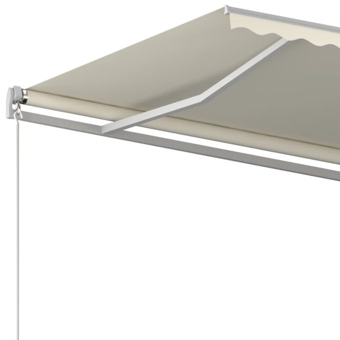 Copertină retractabilă manual, crem, 450x350 cm - WALTI WALTI