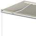 Copertină retractabilă manual, crem, 450x350 cm - WALTI WALTI