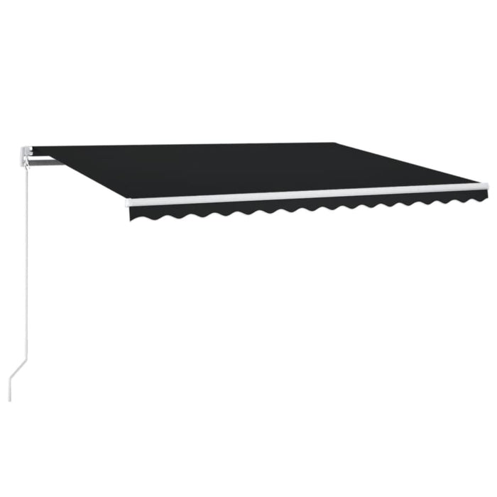 Copertină retractabilă manual, antracit, 450x350 cm - WALTI WALTI