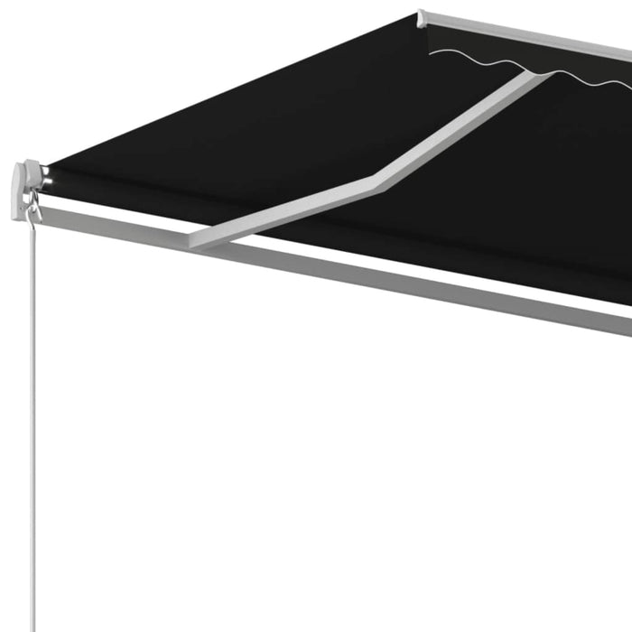 Copertină retractabilă manual, antracit, 450x350 cm - WALTI WALTI