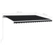 Copertină retractabilă manual, antracit, 450x350 cm - WALTI WALTI