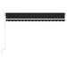 Copertină retractabilă manual cu LED, antracit, 450x350 cm - WALTI WALTI