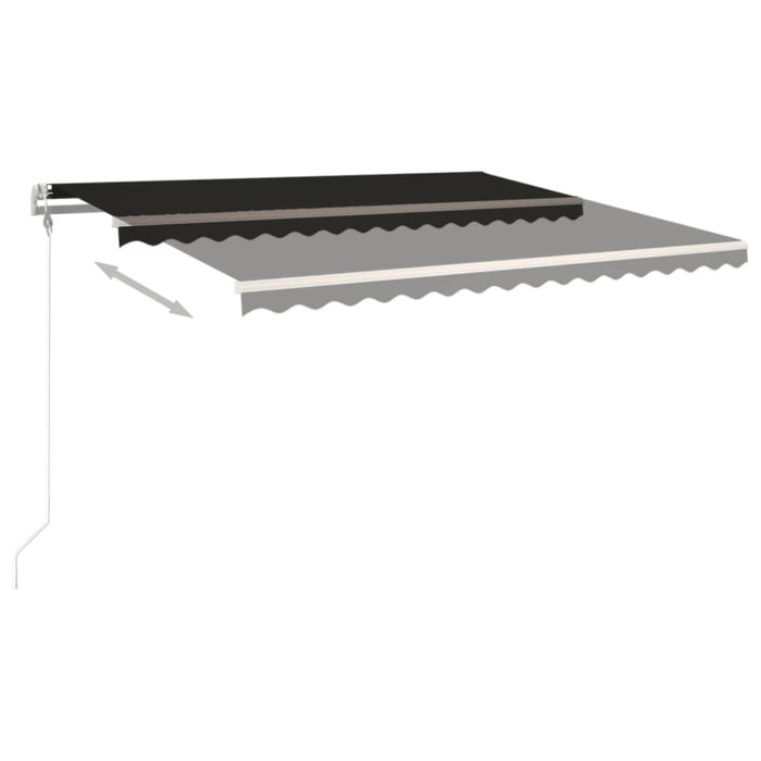 Copertină retractabilă automat, antracit, 450x350 cm - WALTI WALTI