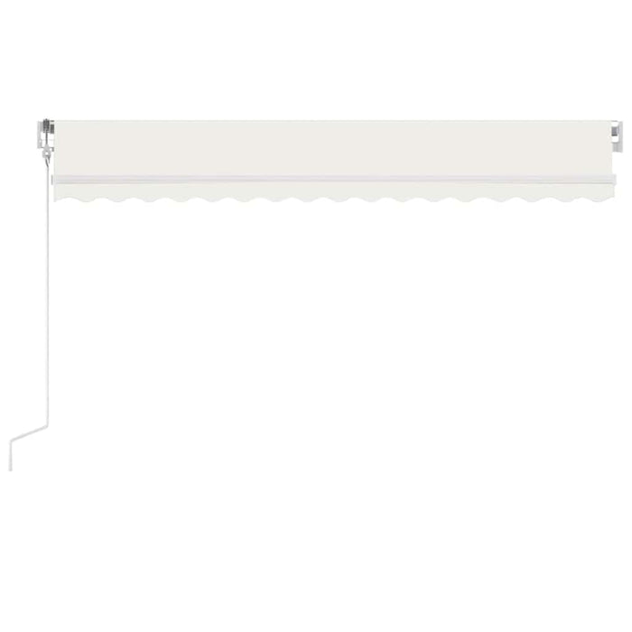Copertină automată cu LED & senzor vânt, crem, 450x350 cm WALTI