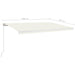 Copertină retractabilă manual, crem, 500x350 cm - WALTI WALTI