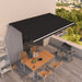 Copertină retractabilă manual, antracit, 500x350 cm - WALTI WALTI