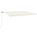 Copertină retractabilă manual cu LED, crem, 500x350 cm - WALTI WALTI