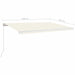 Copertină retractabilă manual cu LED, crem, 500x350 cm - WALTI WALTI