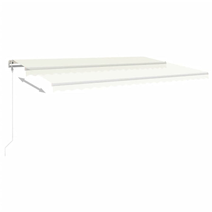 Copertină retractabilă automat, crem, 500x350 cm - WALTI WALTI