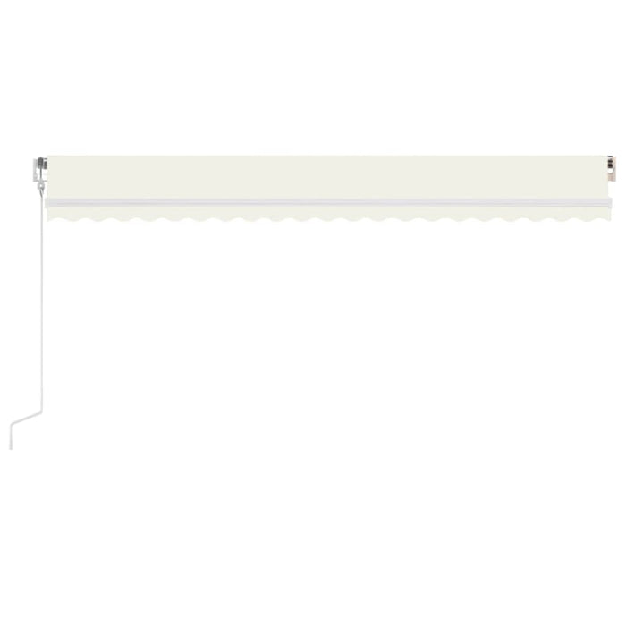 Copertină retractabilă automat, crem, 500x350 cm - WALTI WALTI