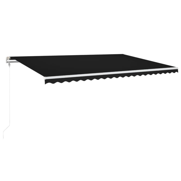 Copertină retractabilă automat, antracit, 500x350 cm - WALTI WALTI