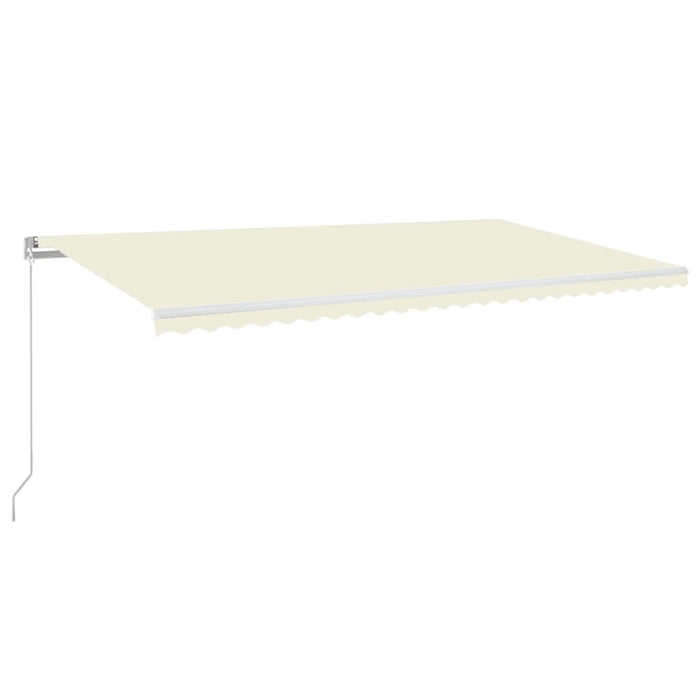 Copertină retractabilă manual, crem, 600x350 cm - WALTI WALTI