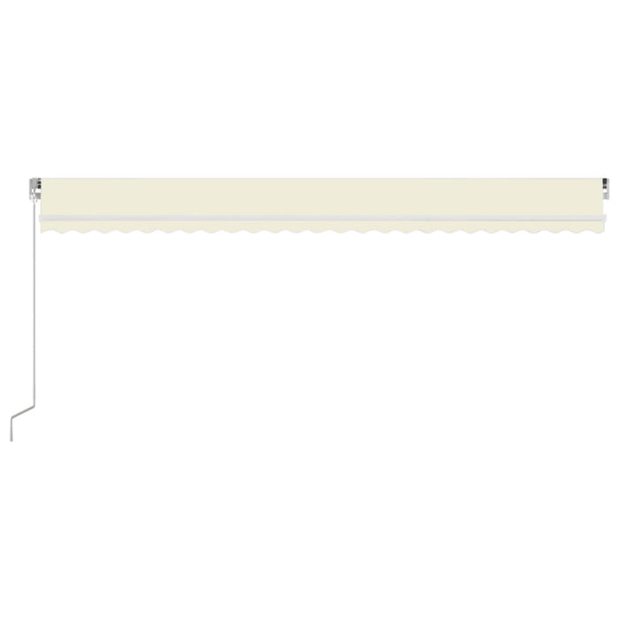 Copertină retractabilă manual, crem, 600x350 cm - WALTI WALTI