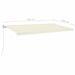 Copertină retractabilă manual, crem, 600x350 cm - WALTI WALTI
