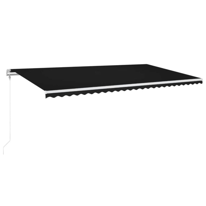 Copertină retractabilă automat, antracit, 600x350 cm WALTI