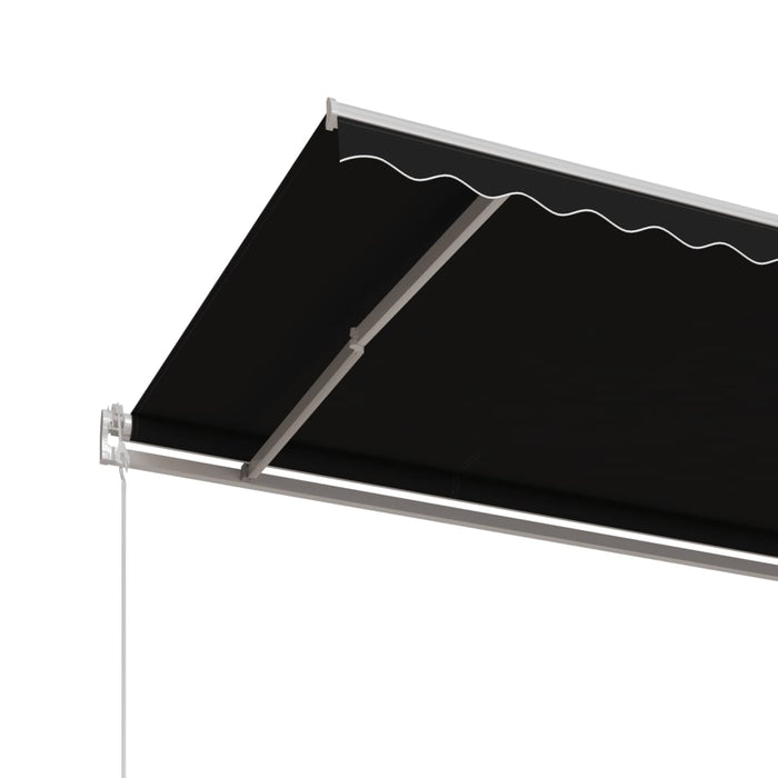Copertină retractabilă automat, antracit, 600x350 cm WALTI