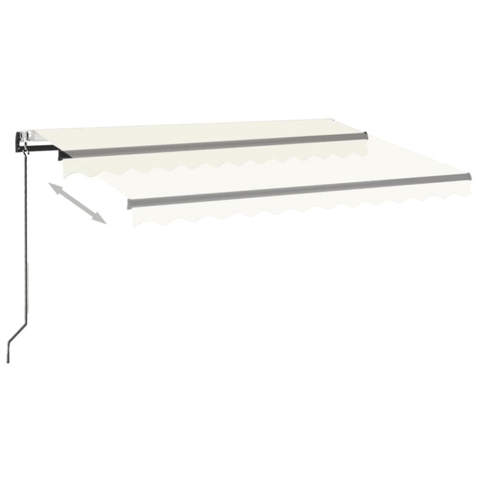 Copertină retractabilă automat, crem, 300x250 cm WALTI