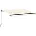 Copertină retractabilă manual, crem, 350x250 cm - WALTI WALTI
