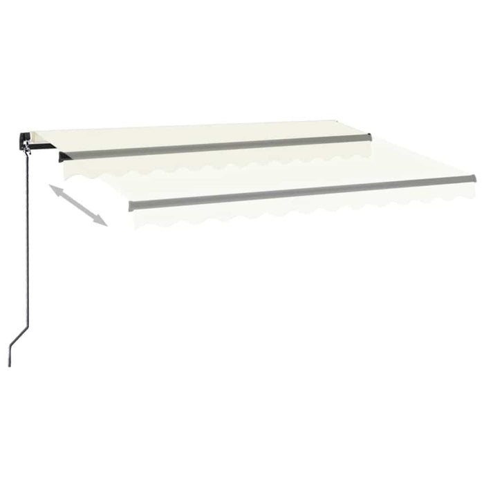 Copertină retractabilă manual, crem, 350x250 cm - WALTI WALTI