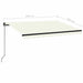 Copertină retractabilă manual, crem, 350x250 cm - WALTI WALTI