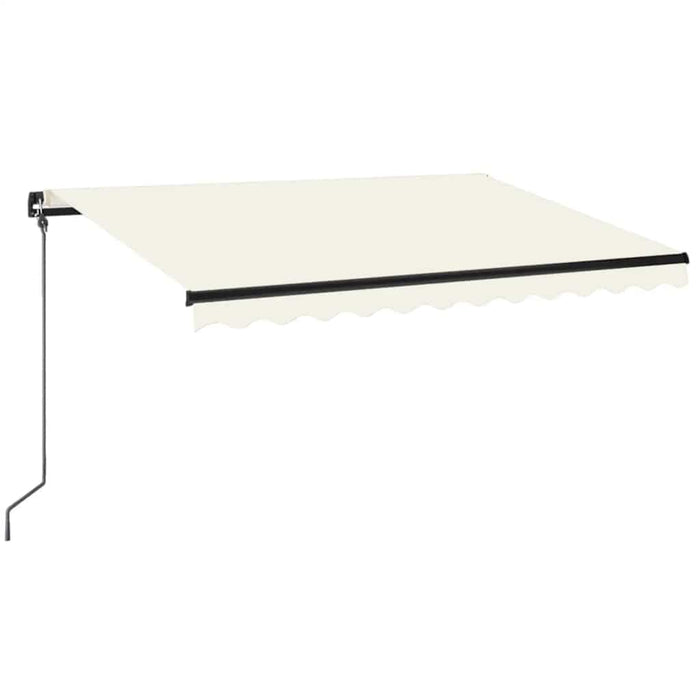 Copertină retractabilă manual cu LED, crem, 350x250 cm WALTI