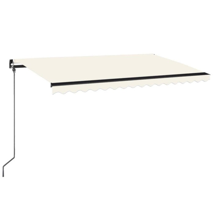 Copertină retractabilă manual, crem, 400x300 cm WALTI
