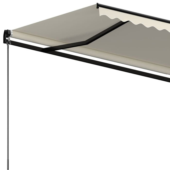 Copertină retractabilă automat, crem, 400x300 cm WALTI