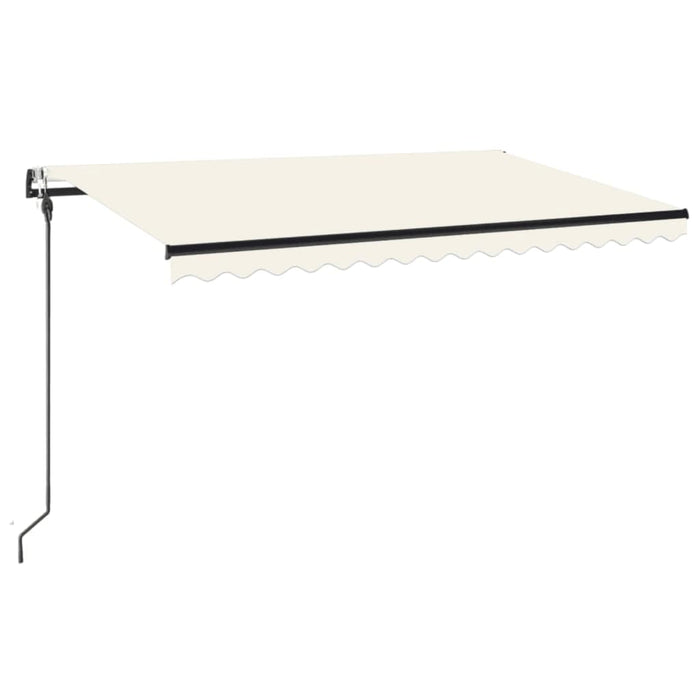 Copertină automată cu senzor vânt & LED, crem, 400x300 cm WALTI