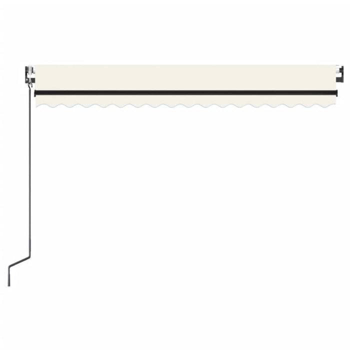 Copertină automată cu senzor vânt & LED, crem, 400x300 cm WALTI