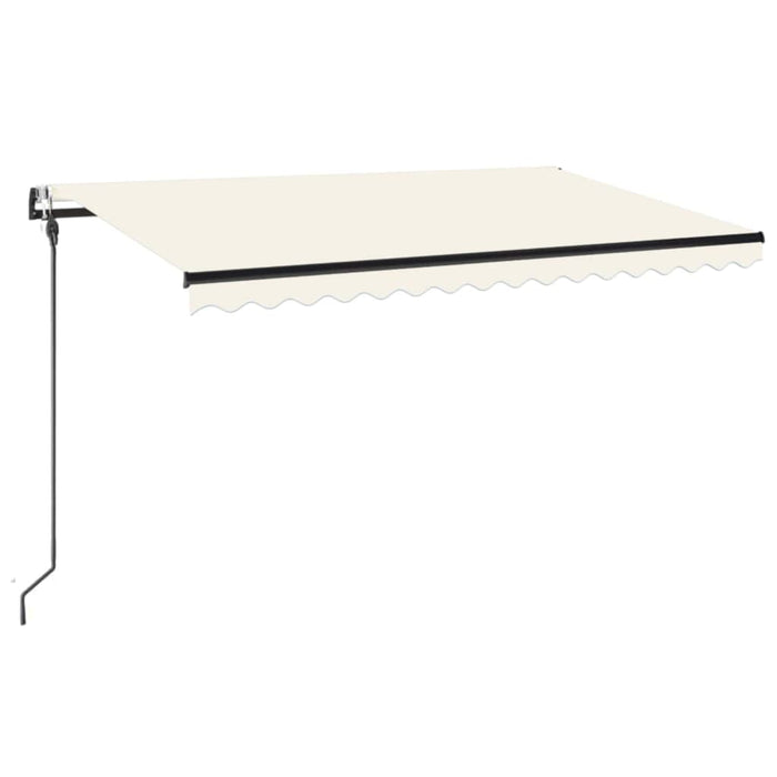 Copertină automată cu senzor vânt & LED, crem, 400x300 cm WALTI