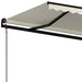 Copertină retractabilă automat, crem, 450x300 cm - WALTI WALTI