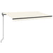 Copertină automată cu senzor vânt & LED, crem, 450x300 cm - WALTI WALTI